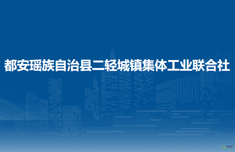 都安瑶族自治县二轻城镇集体工业联合社