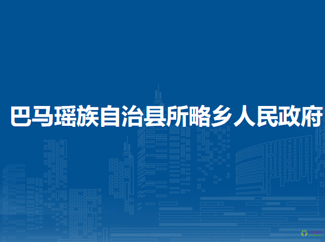 巴马瑶族自治县所略乡人民政府