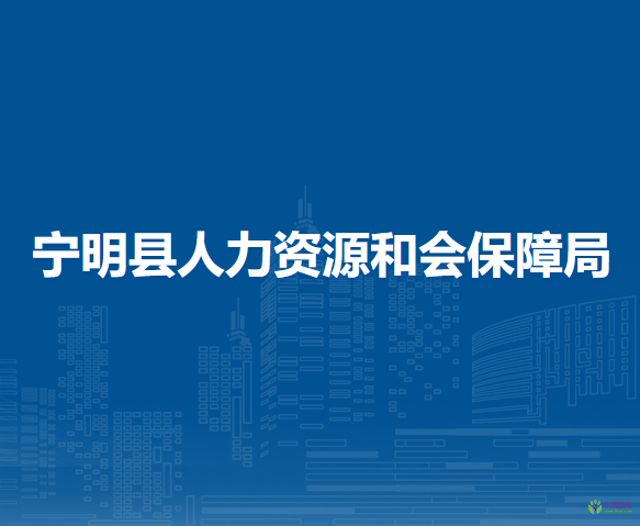 宁明县人力资源和社会保障局