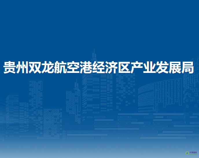 贵州双龙航空港经济区产业发展局