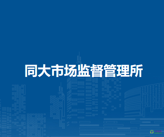 庐江县市场监督管理局同大市场监督管理所