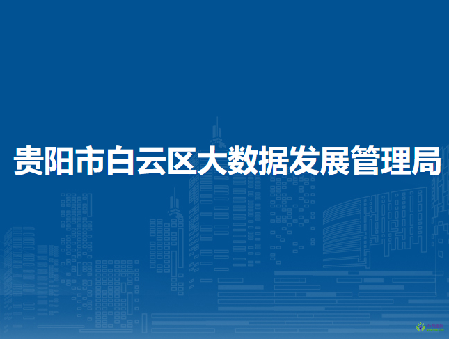 贵阳市白云区大数据发展管理局