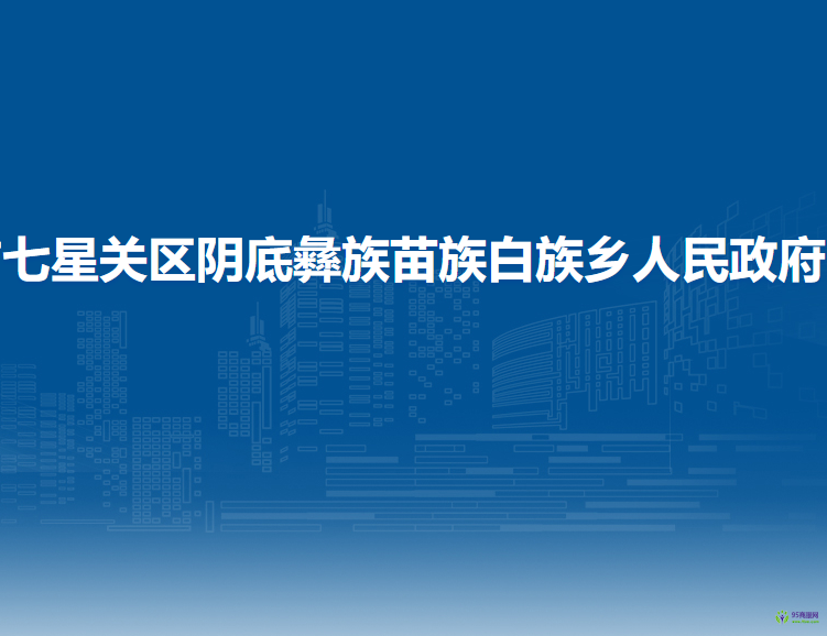 毕节市七星关区阴底彝族苗族白族乡人民政府
