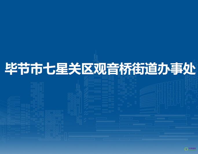 毕节市七星关区观音桥街道办事处