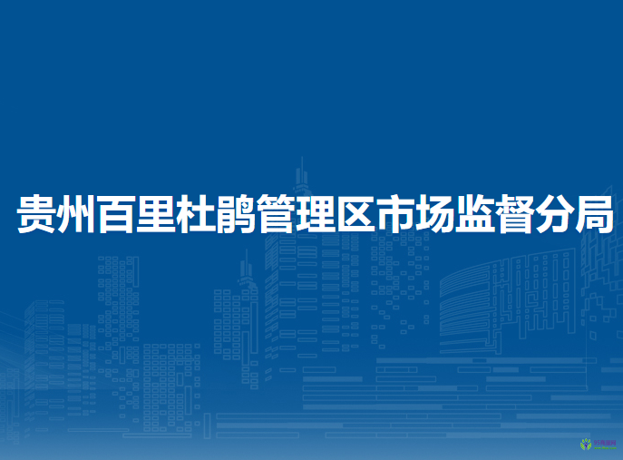 毕节市市场监督管理局贵州百里杜鹃管理区分局
