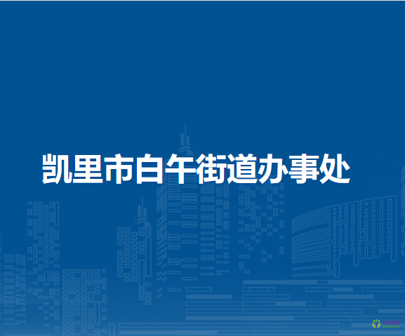 凯里市白午街道办事处