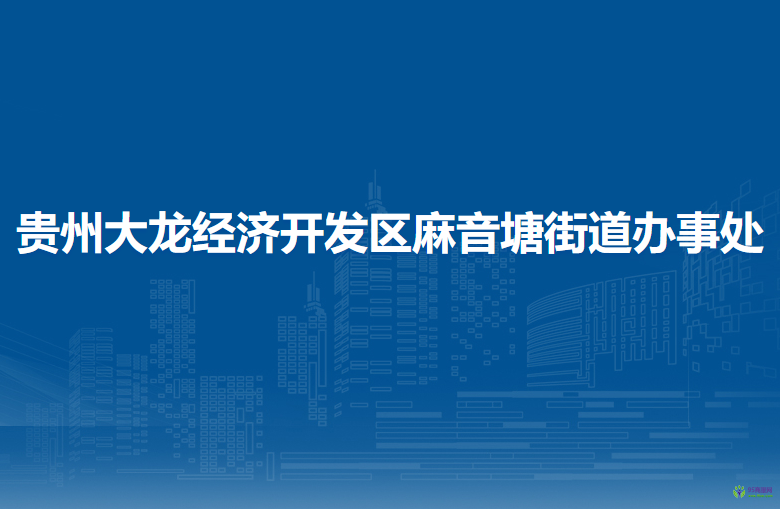 贵州大龙经济开发区麻音塘街道办事处