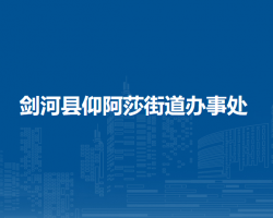 剑河县仰阿莎街道办事处