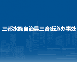 三都水族自治县三合街道办事处