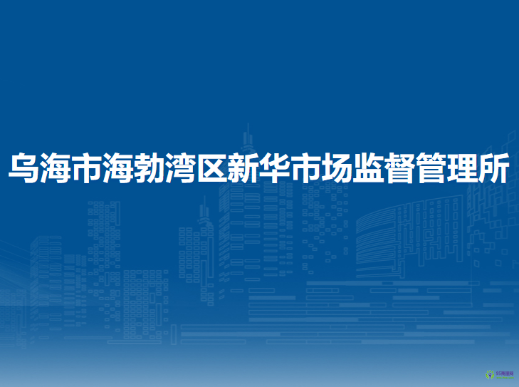 乌海市海勃湾区新华市场监督管理所