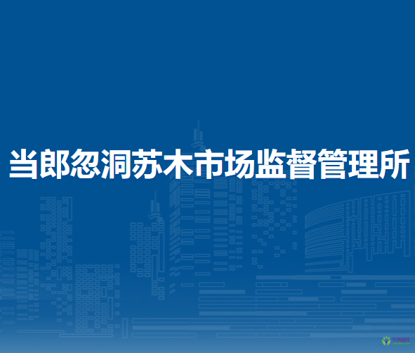 察哈尔右翼后旗当郎忽洞苏木市场监督管理所